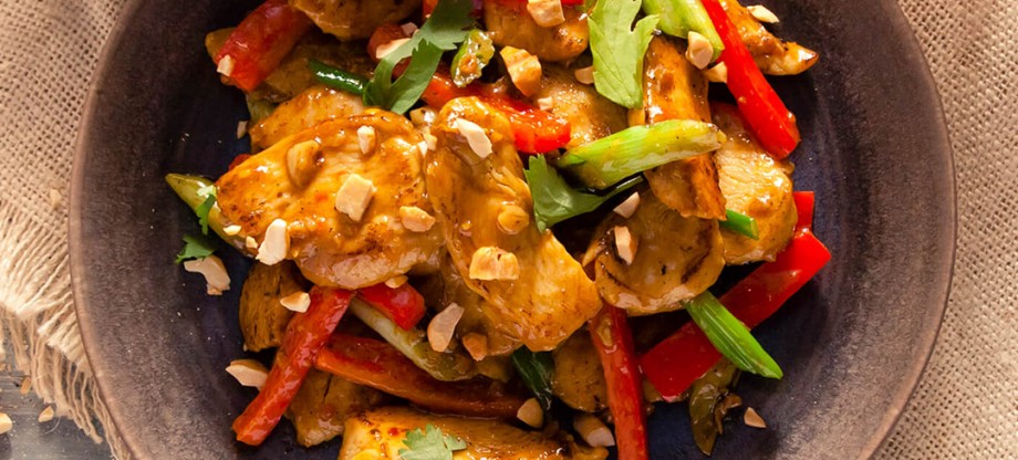 Peppers - Chicken Satay with Rice 