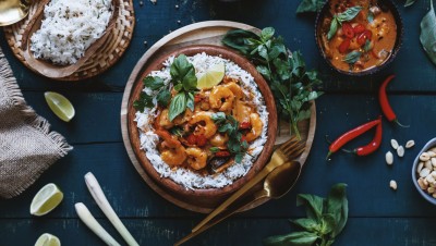 Rich and Nutty Prawn Panang Curry